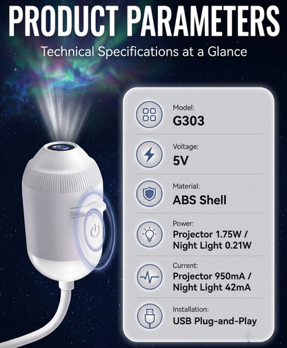 Astelux™ Bedtime Projector